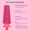 image:imageMelodySusie Professional 5 in 1 Nail Drill Bits 332 Carbide Tungsten Multifunction Bits Suitable for Manicure Pedicure Cuticle Gel Polishing Technicians Bits Purple Series BitM MediumPink Blossom
