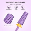 image:imageMelodySusie Professional 5 in 1 Nail Drill Bits 332 Carbide Tungsten Multifunction Bits Suitable for Manicure Pedicure Cuticle Gel Polishing Technicians Bits Purple Series BitM MediumPurpleSuper Cut Cross