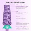 image:imageMelodySusie Professional 5 in 1 Nail Drill Bits 332 Carbide Tungsten Multifunction Bits Suitable for Manicure Pedicure Cuticle Gel Polishing Technicians Bits Purple Series BitM MediumPurpleSuper Cut Cross