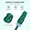 image:imageMelodySusie Professional 5 in 1 Nail Drill Bits 332 Carbide Tungsten Multifunction Bits Suitable for Manicure Pedicure Cuticle Gel Polishing Technicians Bits Purple Series BitM MediumGreenSuper Cut Cross
