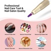 image:imageMelodySusie Professional 5 in 1 Nail Drill Bits 332 Carbide Tungsten Multifunction Bits Suitable for Manicure Pedicure Cuticle Gel Polishing Technicians Bits Purple Series BitM MediumPurpleStraight Cut