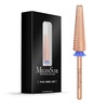 image:imageMelodySusie Professional 5 in 1 Nail Drill Bits 332 Carbide Tungsten Multifunction Bits Suitable for Manicure Pedicure Cuticle Gel Polishing Technicians Bits Purple Series BitM MediumRose Gold