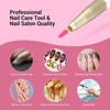 image:imageMelodySusie Professional 5 in 1 Nail Drill Bits 332 Carbide Tungsten Multifunction Bits Suitable for Manicure Pedicure Cuticle Gel Polishing Technicians Bits Purple Series BitM MediumPink Blossom