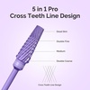 image:imageMelodySusie Professional 5 in 1 Nail Drill Bits 332 Carbide Tungsten Multifunction Bits Suitable for Manicure Pedicure Cuticle Gel Polishing Technicians Bits Purple Series BitM MediumPurple
