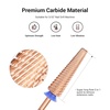image:imageMelodySusie Professional 5 in 1 Nail Drill Bits 332 Carbide Tungsten Multifunction Bits Suitable for Manicure Pedicure Cuticle Gel Polishing Technicians Bits Purple Series BitM MediumRose Gold