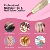 image:imageMelodySusie Professional 5 in 1 Nail Drill Bits 332 Carbide Tungsten Multifunction Bits Suitable for Manicure Pedicure Cuticle Gel Polishing Technicians Bits Purple Series BitM MediumPink Blossom
