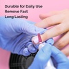image:imageMelodySusie Professional 5 in 1 Nail Drill Bits 332 Carbide Tungsten Multifunction Bits Suitable for Manicure Pedicure Cuticle Gel Polishing Technicians Bits Purple Series BitM MediumPink Blossom