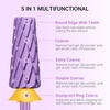 image:imageMelodySusie Professional 5 in 1 Nail Drill Bits 332 Carbide Tungsten Multifunction Bits Suitable for Manicure Pedicure Cuticle Gel Polishing Technicians Bits Purple Series BitM MediumPurpleSuper Cut Cross