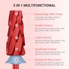 image:imageMelodySusie Professional 5 in 1 Nail Drill Bits 332 Carbide Tungsten Multifunction Bits Suitable for Manicure Pedicure Cuticle Gel Polishing Technicians Bits Purple Series BitM MediumRedSuper Cut Cross