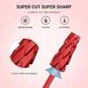 image:imageMelodySusie Professional 5 in 1 Nail Drill Bits 332 Carbide Tungsten Multifunction Bits Suitable for Manicure Pedicure Cuticle Gel Polishing Technicians Bits Purple Series BitM MediumRedSuper Cut Cross