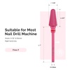 image:imageMelodySusie Professional Tornado Nail Drill Bits 332 Carbide Tungsten Multifunction Bits Suitable for Manicure Pedicure Cuticle Gel Polishing Salon Bits Purple Series BitX FinePink Blossom