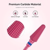 image:imageMelodySusie Professional Tornado Nail Drill Bits 332 Carbide Tungsten Multifunction Bits Suitable for Manicure Pedicure Cuticle Gel Polishing Salon Bits Purple Series BitX FinePink Blossom