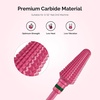 image:imageMelodySusie Professional Tornado Nail Drill Bits 332 Carbide Tungsten Multifunction Bits Suitable for Manicure Pedicure Cuticle Gel Polishing Salon Bits Purple Series BitX FinePink Blossom