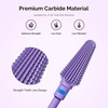 image:imageMelodySusie Professional Tornado Nail Drill Bits 332 Carbide Tungsten Multifunction Bits Suitable for Manicure Pedicure Cuticle Gel Polishing Salon Bits Purple Series BitX FinePurple