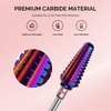 image:imageMelodySusie Professional Tornado Nail Drill Bits 332 Carbide Tungsten Multifunction Bits Suitable for Manicure Pedicure Cuticle Gel Polishing Salon Bits Purple Series BitX FineTapered Tornado Bit