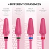 image:imageMelodySusie Professional Tornado Nail Drill Bits 332 Carbide Tungsten Multifunction Bits Suitable for Manicure Pedicure Cuticle Gel Polishing Salon Bits Purple Series BitX FinePink Blossom