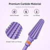 image:imageMelodySusie Professional Tornado Nail Drill Bits 332 Carbide Tungsten Multifunction Bits Suitable for Manicure Pedicure Cuticle Gel Polishing Salon Bits Purple Series BitX FinePurple