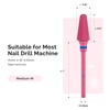 image:imageMelodySusie Professional Tornado Nail Drill Bits 332 Carbide Tungsten Multifunction Bits Suitable for Manicure Pedicure Cuticle Gel Polishing Salon Bits Purple Series BitX FinePink Blossom