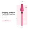 image:imageMelodySusie Professional Tornado Nail Drill Bits 332 Carbide Tungsten Multifunction Bits Suitable for Manicure Pedicure Cuticle Gel Polishing Salon Bits Purple Series BitX FinePink Blossom