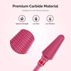 image:imageMelodySusie Professional Tornado Nail Drill Bits 332 Carbide Tungsten Multifunction Bits Suitable for Manicure Pedicure Cuticle Gel Polishing Salon Bits Purple Series BitX FinePink Blossom