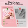 image:imageMelodySusie Rhinestone Picker Tool Kits 2PCS Picker Handle DualEnded Dotting Pen with 12 Plastic Replacement Tips 12 Clay 2 Plastic Spoons 1 Brush 2 Plates Tweezer Tools for Nail Art Pink