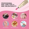image:imageMelodySusie Safety Nail Drill Bits 332 Smooth Round Top Large Barrel Carbide Bits Suitable for Manicure Pedicure Cuticle Gel Polishing Beginners Bits Rose Gold Series BitS FinePink Blossom