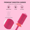 image:imageMelodySusie Safety Nail Drill Bits 332 Smooth Round Top Large Barrel Carbide Bits Suitable for Manicure Pedicure Cuticle Gel Polishing Beginners Bits Rose Gold Series BitS FinePink Blossom
