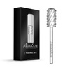 image:imageMelodySusie Safety Nail Drill Bits 332 Smooth Round Top Large Barrel Carbide Bits Suitable for Manicure Pedicure Cuticle Gel Polishing Beginners Bits Rose Gold Series BitS FineSilver