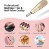 image:imageMelodySusie Safety Nail Drill Bits 332 Smooth Round Top Large Barrel Carbide Bits Suitable for Manicure Pedicure Cuticle Gel Polishing Beginners Bits Rose Gold Series BitS FineSilver