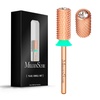 image:imageMelodySusie Safety Nail Drill Bits 332 Smooth Round Top Large Barrel Carbide Bits Suitable for Manicure Pedicure Cuticle Gel Polishing Beginners Bits Rose Gold Series BitS FineCrystal Rose Gold