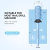 image:imageMelodySusie Safety Nail Drill Bits 332 Smooth Round Top Large Barrel Carbide Bits Suitable for Manicure Pedicure Cuticle Gel Polishing Beginners Bits Rose Gold Series BitS FineLight Blue