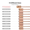 image:imageMelodySusie Safety Nail Drill Bits 332 Smooth Round Top Large Barrel Carbide Bits Suitable for Manicure Pedicure Cuticle Gel Polishing Beginners Bits Rose Gold Series BitS FinePurple