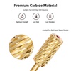 image:imageMelodySusie Safety Nail Drill Bits 332 Smooth Round Top Large Barrel Carbide Bits Suitable for Manicure Pedicure Cuticle Gel Polishing Beginners Bits Rose Gold Series BitS FineCrystal Red Heart Gold