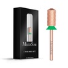 image:imageMelodySusie Safety Nail Drill Bits 332 Smooth Round Top Large Barrel Carbide Bits Suitable for Manicure Pedicure Cuticle Gel Polishing Beginners Bits Rose Gold Series BitS FinePurple