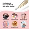 image:imageMelodySusie Safety Nail Drill Bits 332 Smooth Round Top Large Barrel Carbide Bits Suitable for Manicure Pedicure Cuticle Gel Polishing Beginners Bits Rose Gold Series BitS FineSilver