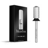 image:imageMelodySusie Safety Nail Drill Bits 332 Smooth Round Top Large Barrel Carbide Bits Suitable for Manicure Pedicure Cuticle Gel Polishing Beginners Bits Rose Gold Series BitS FineSilver
