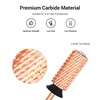 image:imageMelodySusie Safety Nail Drill Bits 332 Smooth Round Top Large Barrel Carbide Bits Suitable for Manicure Pedicure Cuticle Gel Polishing Beginners Bits Rose Gold Series BitS FineCrystal Rose Gold