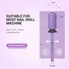image:imageMelodySusie Safety Nail Drill Bits 332 Smooth Round Top Large Barrel Carbide Bits Suitable for Manicure Pedicure Cuticle Gel Polishing Beginners Bits Rose Gold Series BitS FineMacaron Purple