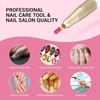 image:imageMelodySusie Safety Nail Drill Bits 332 Smooth Round Top Large Barrel Carbide Bits Suitable for Manicure Pedicure Cuticle Gel Polishing Beginners Bits Rose Gold Series BitS FinePink Blossom