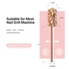 image:imageMelodySusie Safety Nail Drill Bits 332 Smooth Round Top Large Barrel Carbide Bits Suitable for Manicure Pedicure Cuticle Gel Polishing Beginners Bits Rose Gold Series BitS FinePurple