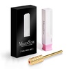 image:imageMelodySusie Safety Nail Drill Bits 332 Smooth Round Top Large Barrel Carbide Bits Suitable for Manicure Pedicure Cuticle Gel Polishing Beginners Bits Rose Gold Series BitS FineCrystal Red Heart Gold