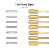 image:imageMelodySusie Safety Nail Drill Bits 332 Smooth Round Top Large Barrel Carbide Bits Suitable for Manicure Pedicure Cuticle Gel Polishing Beginners Bits Rose Gold Series BitS FineCrystal Red Heart Gold