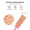 image:imageMelodySusie Safety Nail Drill Bits 332 Smooth Round Top Large Barrel Carbide Bits Suitable for Manicure Pedicure Cuticle Gel Polishing Beginners Bits Rose Gold Series BitS FineCrystal Rose Gold