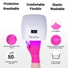 image:imageMelodySusie UV Gloves for Gel Nail Lamp Professional UPF50 UV Protection Gloves for Manicures Nail Art Skin Care Fingerless Anti UV Glove Protect Hands from UV Harm PinkBneon Pink