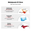 image:imageMelodySusie UV Gloves for Gel Nail Lamp Professional UPF50 UV Protection Gloves for Manicures Nail Art Skin Care Fingerless Anti UV Glove Protect Hands from UV Harm PinkRed