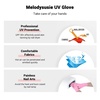 image:imageMelodySusie UV Gloves for Gel Nail Lamp Professional UPF50 UV Protection Gloves for Manicures Nail Art Skin Care Fingerless Anti UV Glove Protect Hands from UV Harm PinkEpink
