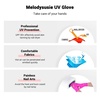 image:imageMelodySusie UV Gloves for Gel Nail Lamp Professional UPF50 UV Protection Gloves for Manicures Nail Art Skin Care Fingerless Anti UV Glove Protect Hands from UV Harm PinkBneon Pink