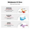 image:imageMelodySusie UV Gloves for Gel Nail Lamp Professional UPF50 UV Protection Gloves for Manicures Nail Art Skin Care Fingerless Anti UV Glove Protect Hands from UV Harm PinkDpurple