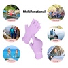 image:imageMelodySusie UV Gloves for Gel Nail Lamp Professional UPF50 UV Protection Gloves for Manicures Nail Art Skin Care Fingerless Anti UV Glove Protect Hands from UV Harm PinkDpurple