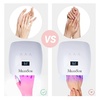 image:imageMelodySusie UV Gloves for Gel Nail Lamp Professional UPF50 UV Protection Gloves for Manicures Nail Art Skin Care Fingerless Anti UV Glove Protect Hands from UV Harm PinkEpink